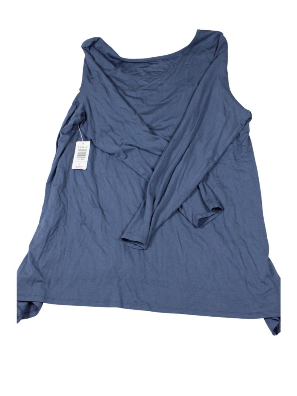 Torrid Womens Blue Super Soft Long Sleeve Knit Top Size 2 - Picture 3 of 3